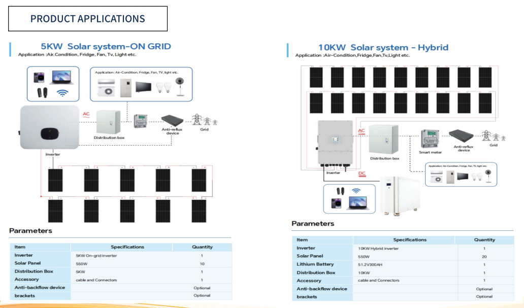 10KW Hybrid Solar System